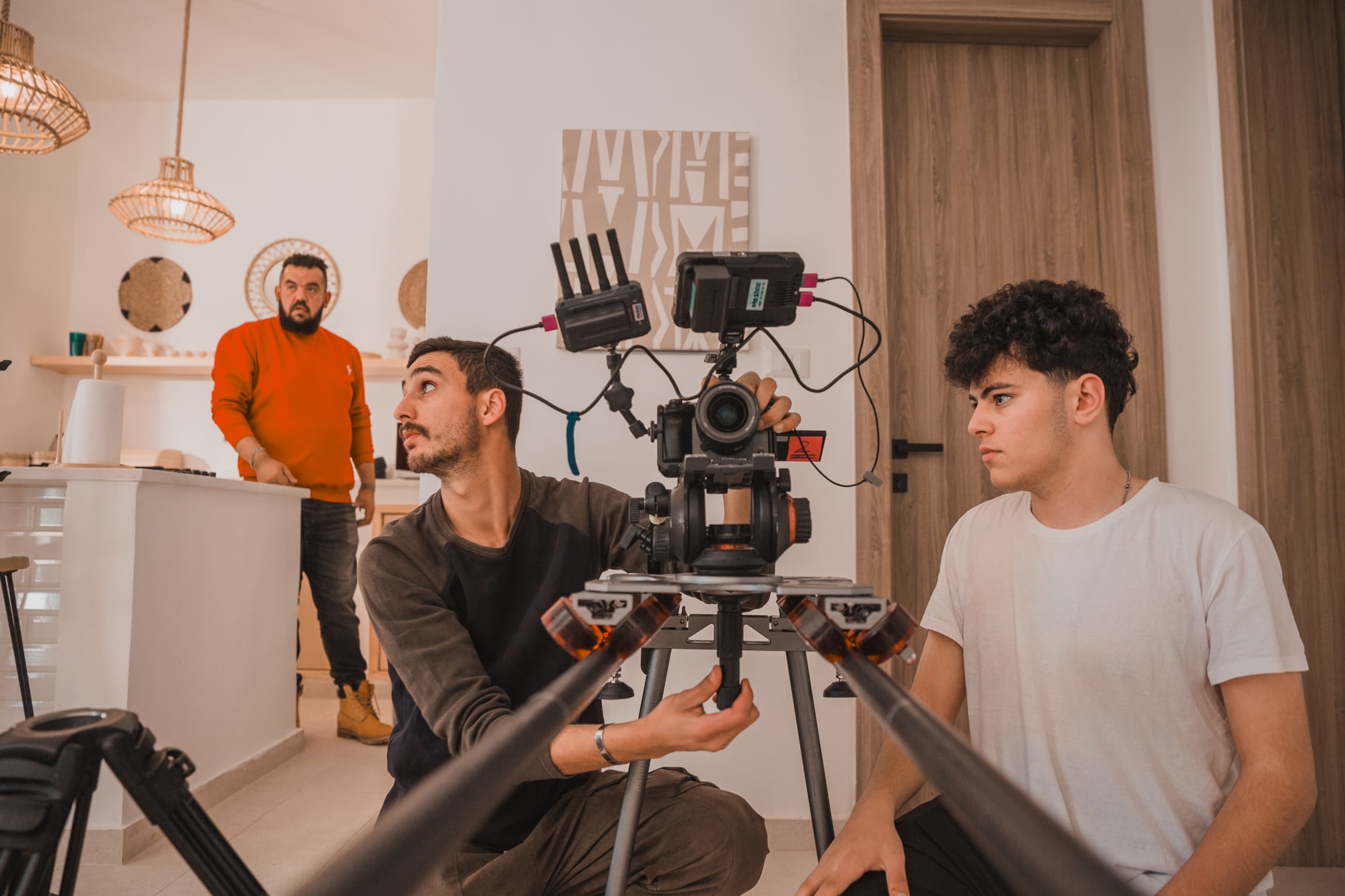RA Creatives on set